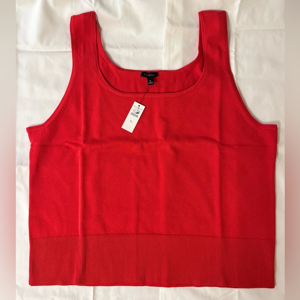 Talbots Bold Red Tank Top